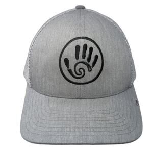 Travis Mathew Snapback Trucker Hat Gray OS Adjustable 110 Flexfit Tech Yupoong